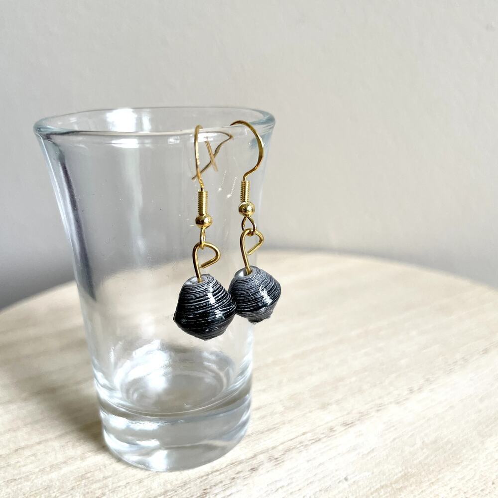 Persis Beaded Earrings NWT handmade metallic delicate lightweight vintage statem